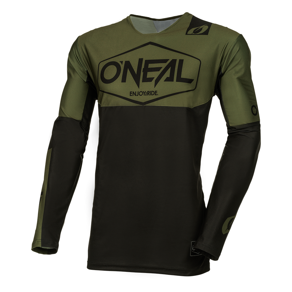 Мотокрос блуза O'NEAL MAYHEM HEXX BLACK/GREEN V.24