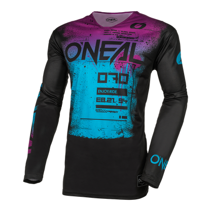 Мотокрос блуза O'NEAL MAYHEM SCARZ BLACK/BLUE V.24