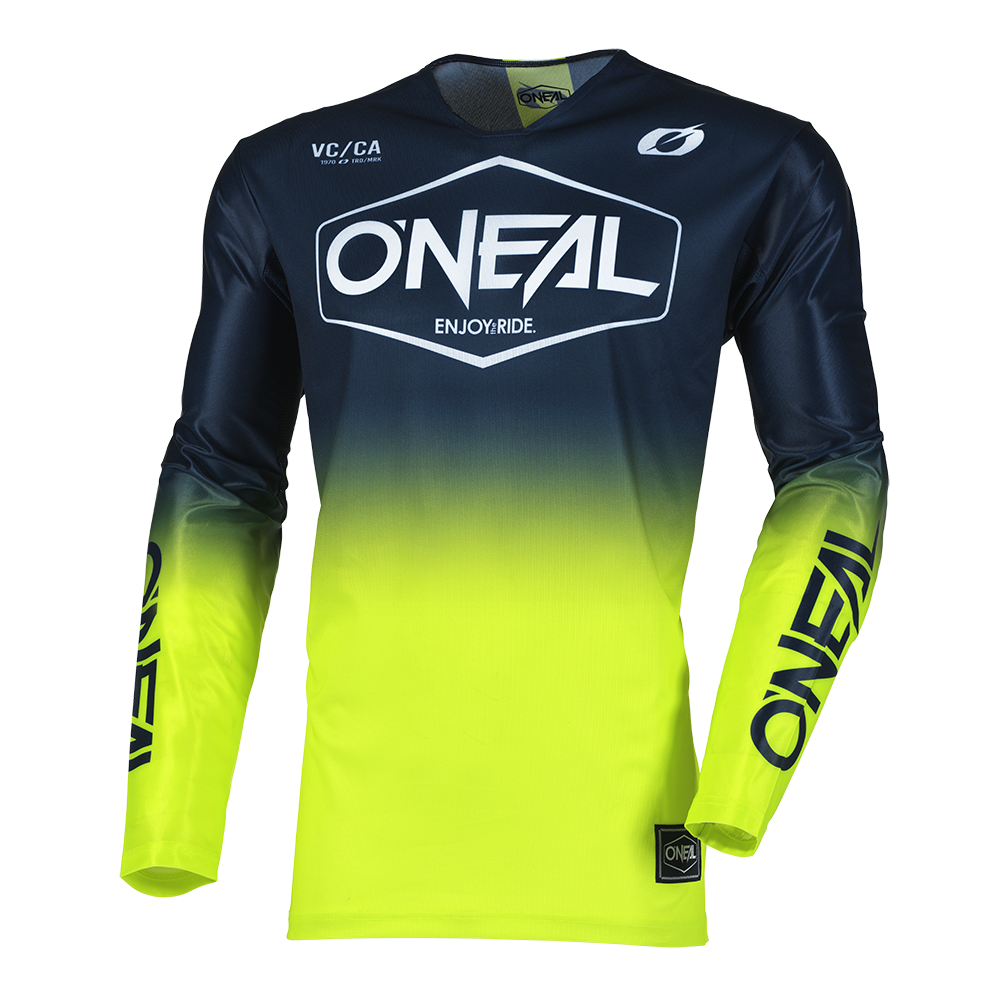 Мотокрос блуза O'NEAL MAYHEM HEXX BLUE/NEON YELLOW V.25