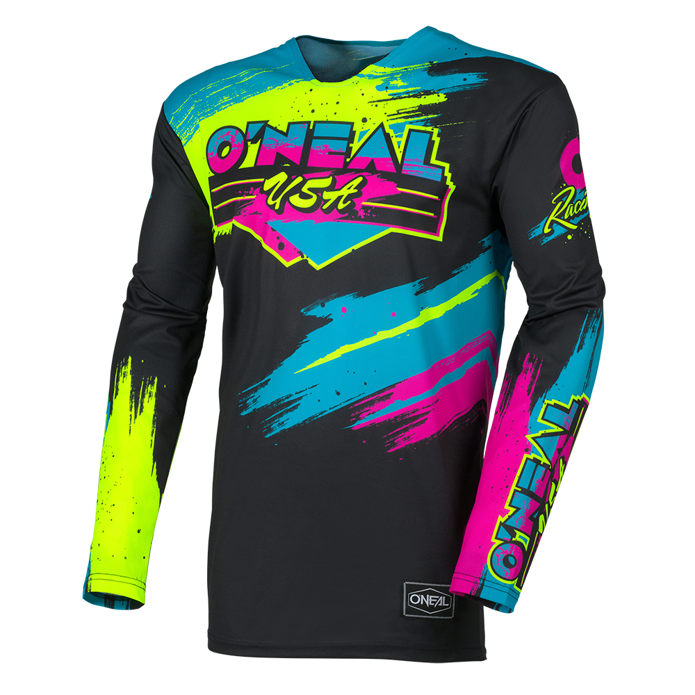 Мотокрос блуза O'NEAL MAYHEM RESEDA BLACK/NEON YELLOW V.26