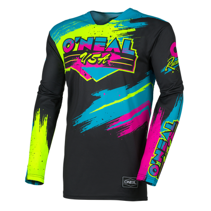 Мотокрос блуза O'NEAL MAYHEM RESEDA BLACK/NEON YELLOW V.26