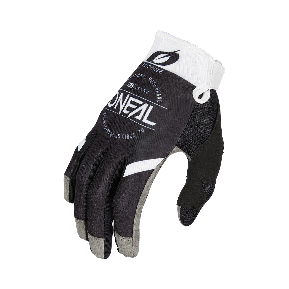 Мотокрос ръкавици O'NEAL MAYHEM BRAND V.23 BLACK/WHITE