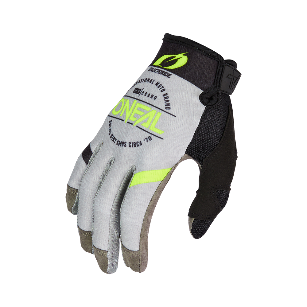 Мотокрос ръкавици O'NEAL MAYHEM BRAND V.23 GRAY/BLACK