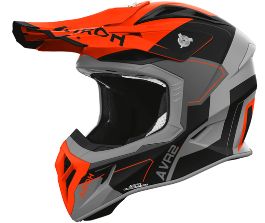Мотокрос каска AIROH AVIATOR ACE 2 SHIELD ORANGE MATT