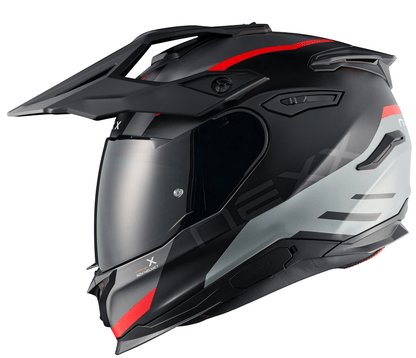 Адвенчър каска NEXX Y.TRAVL QUEST BLACK RED