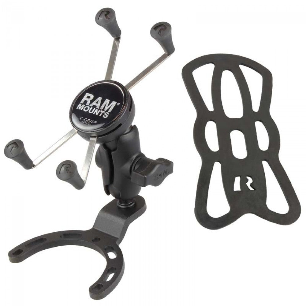 Мото стойка за телефон RAM-MOUNTS X-Grip B-410-A-UN10BU с монтиране на резервоар.