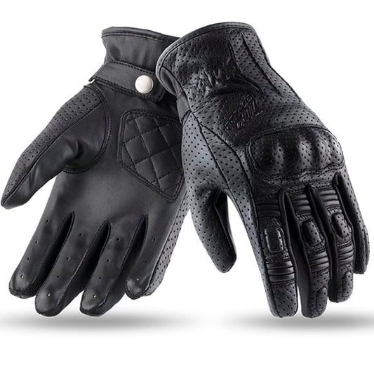 Дамски кожени ръкавици 70 DEGREES SUMMER URBAN BLACK