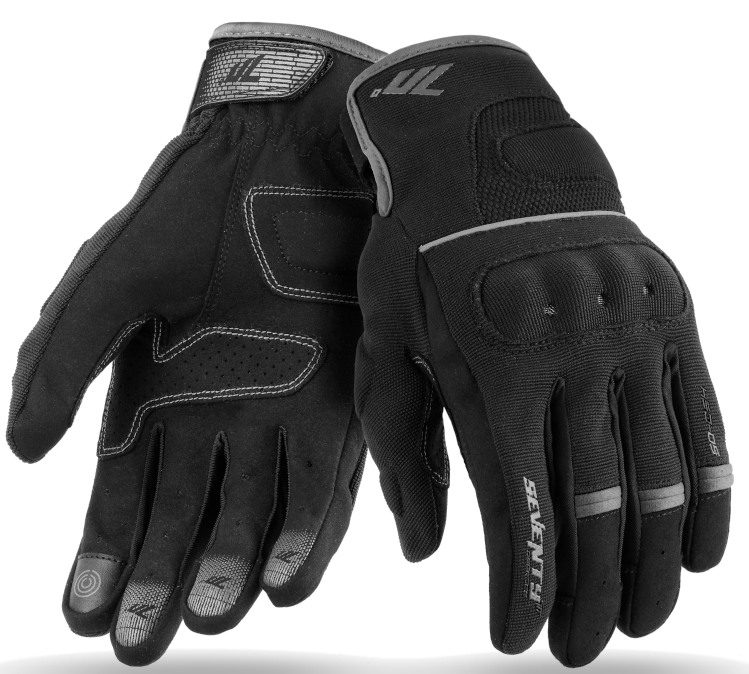 Дамски текстилни ръкавици 70 DEGREES SUMMER URBAN BLACK/GREY