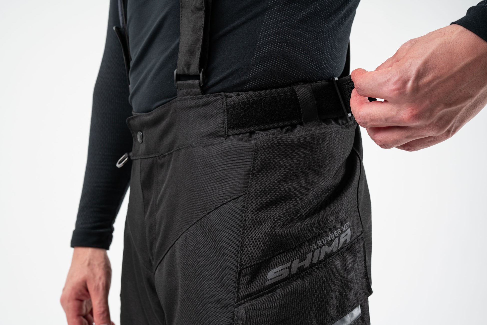 Текстилен мото панталон SHIMA RUNNER BLACK