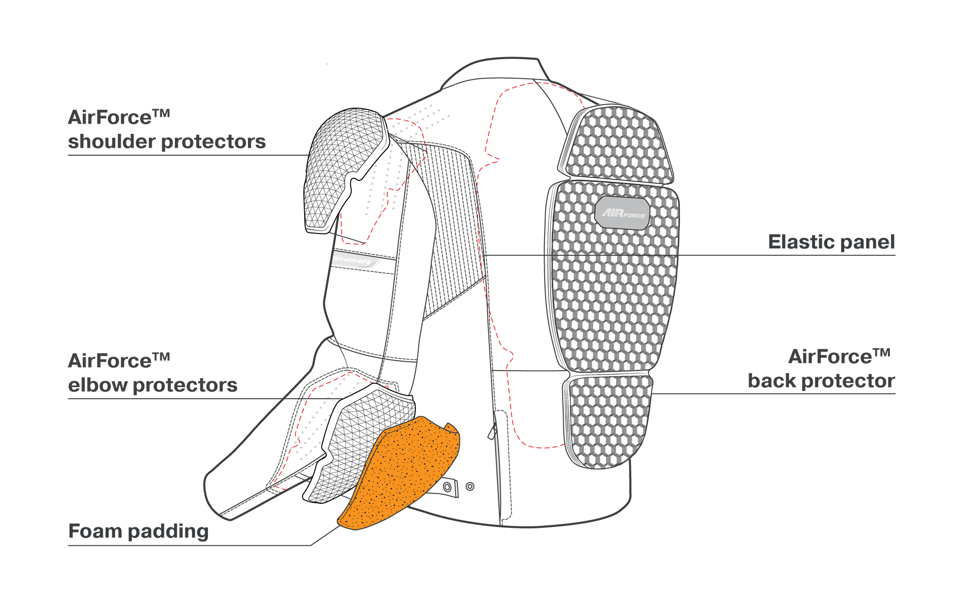 Кожено мото яке SHIMA HUNTER PLUS 2.0 BROWN