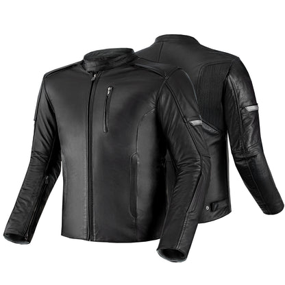 Кожено мото яке SHIMA HUNTER PLUS 2.0 BLACK