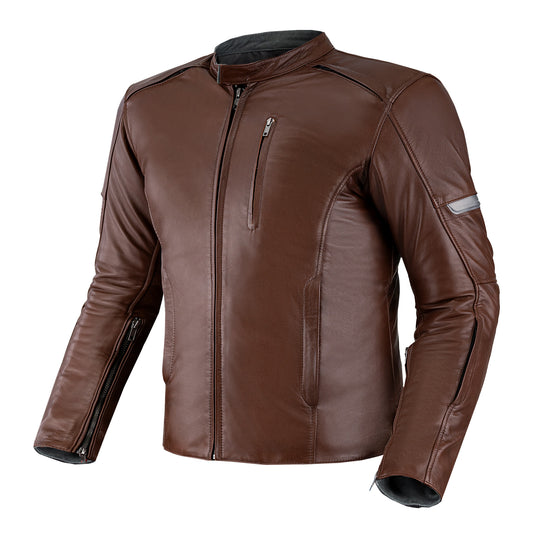 Кожено мото яке SHIMA HUNTER PLUS 2.0 BROWN