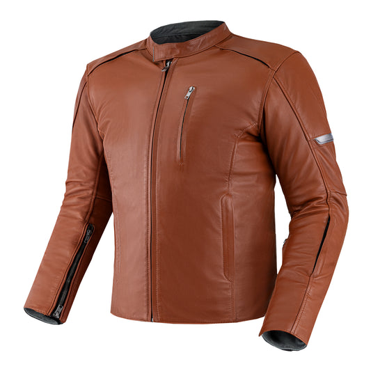 Кожено мото яке SHIMA HUNTER PLUS 2.0 LIGHT BROWN
