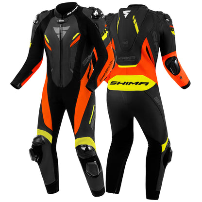 Кожен екип SHIMA HYPER-RS BLACK/FLUO RED