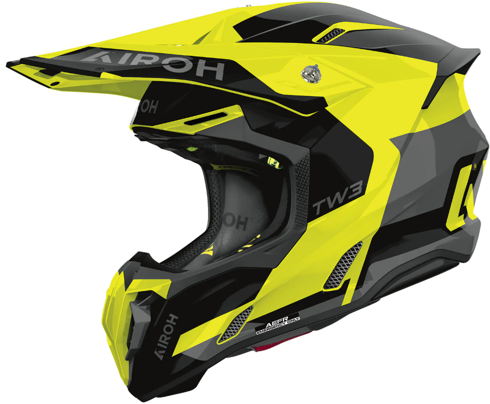 Мотокрос каска AIROH TWIST 3 FANCY YELLOW GLOSS
