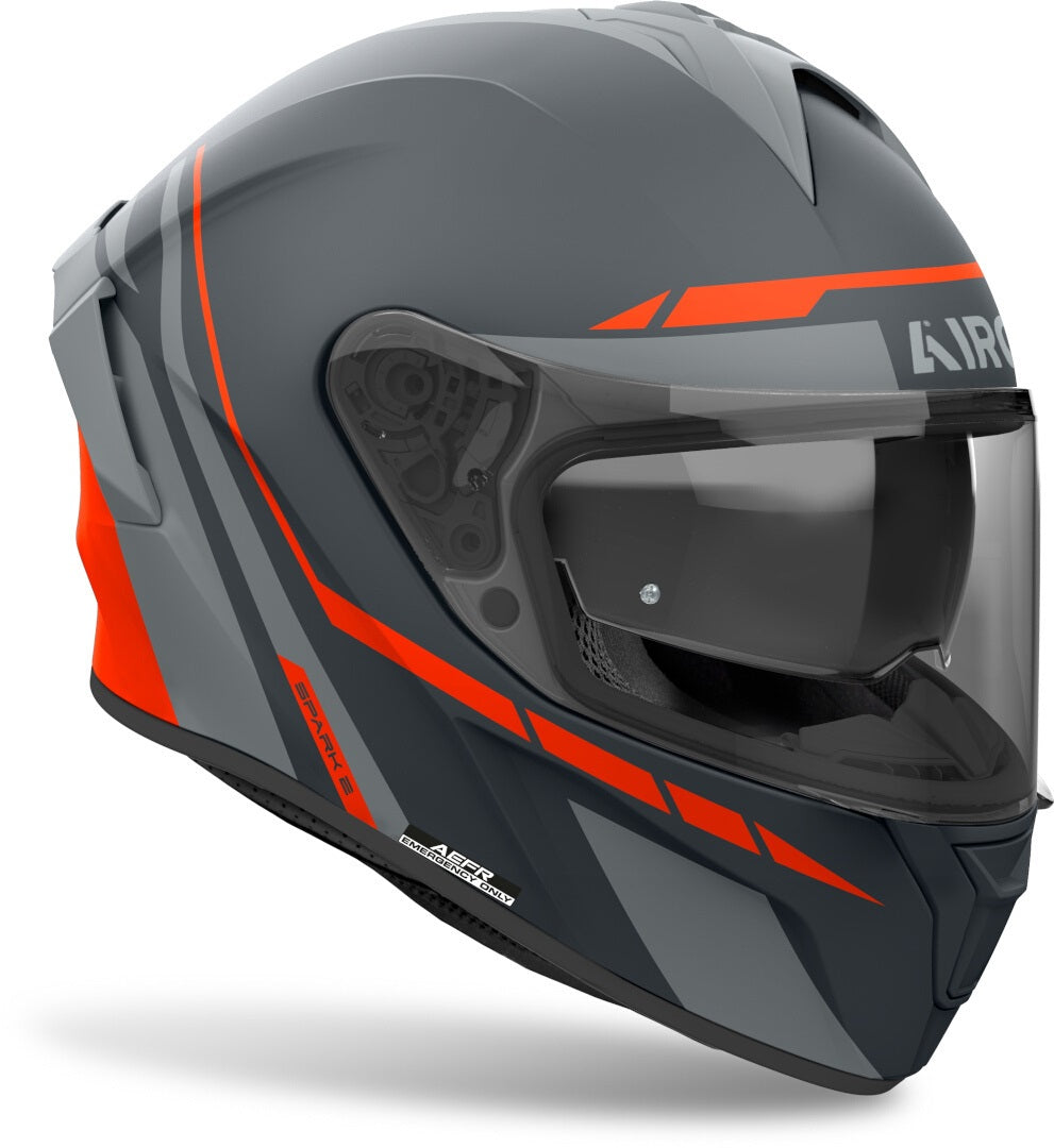 Каска AIROH SPARK 2 SPINNER ORANGE MATT