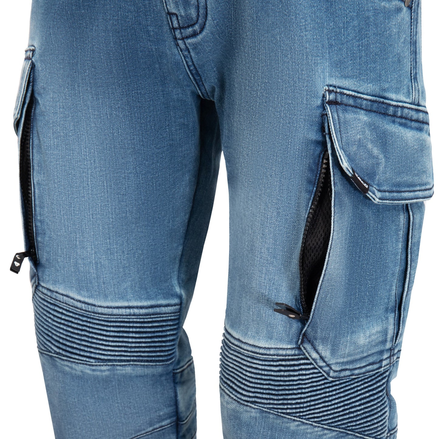 Мото дънки SECA SQUARE II WASHED BLUE