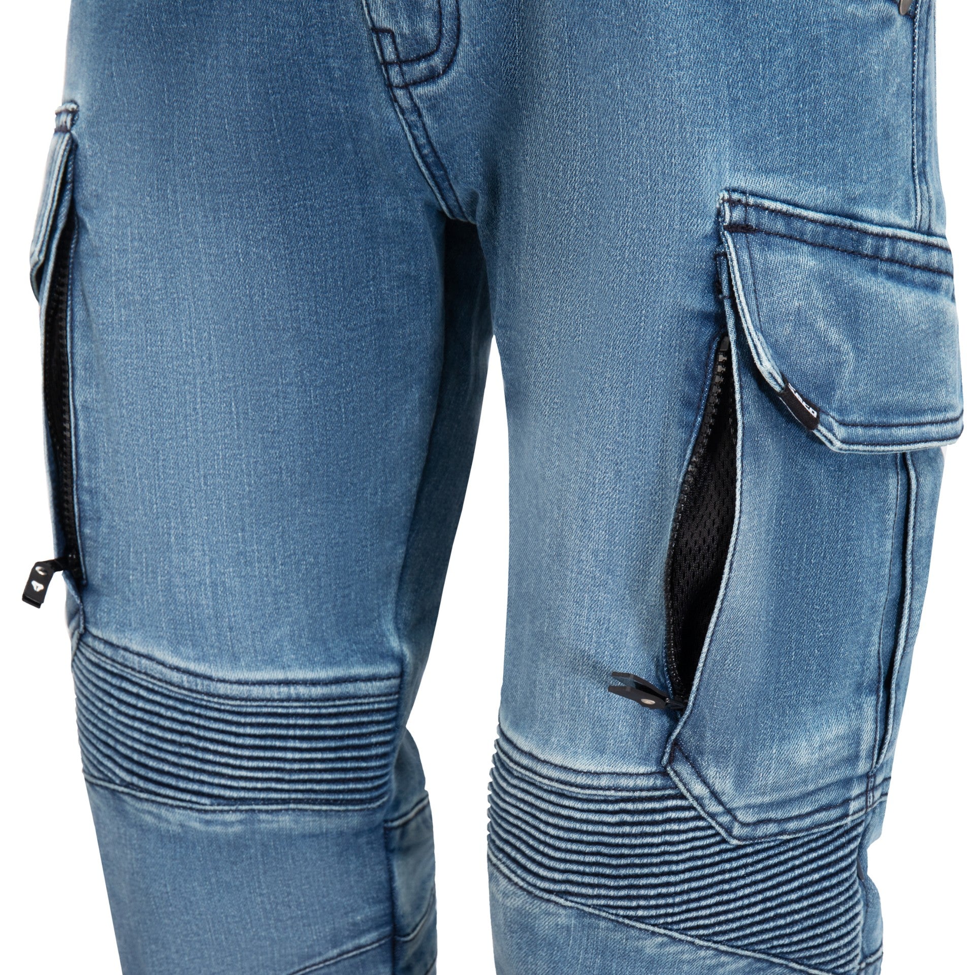 Мото дънки SECA SQUARE II WASHED BLUE