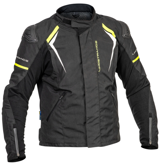 Текстилно мото яке Lindstrands Sandvik Black/yellow