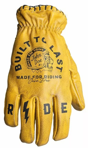 Кожени ръкавици JOHN DOE COYOTE LEATHER YELLOW/BLACK