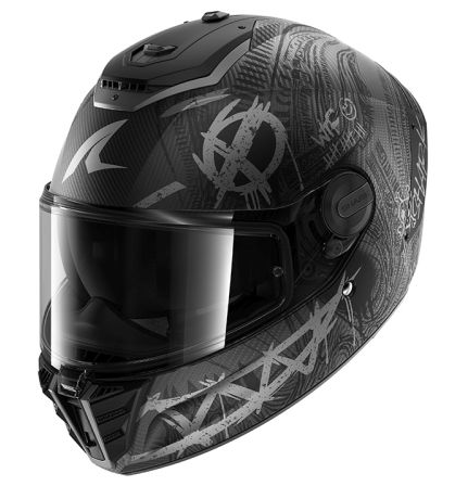 Каска SHARK SPARTAN RS CARBON SHIEVER МАТ BLACK/GREY
