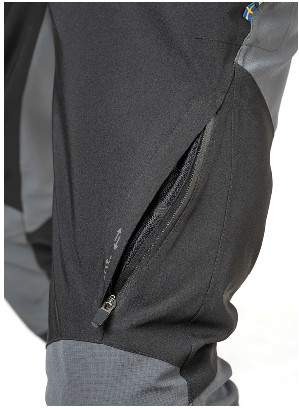 Текстилен панталон Lindstrands Lofsdalen Black/Steel Grey - Short