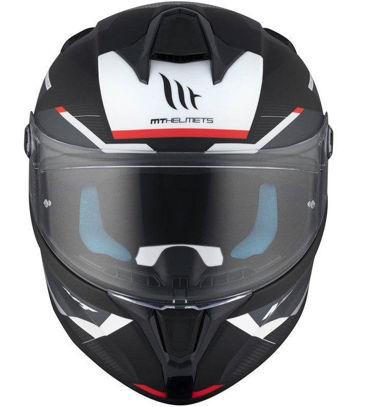 Каска MT TARGO S KAY B2 MATT BLACK/WHITE/RED