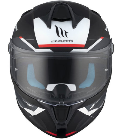 Каска MT TARGO S KAY B2 MATT BLACK/WHITE/RED