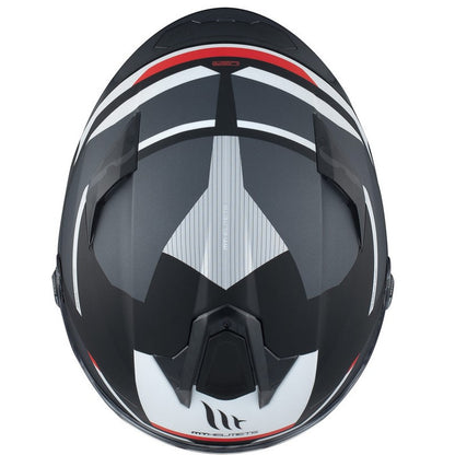Каска MT TARGO S KAY B2 MATT BLACK/WHITE/RED