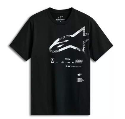Мото тениска ALPINESTARS CSF GEOGRAFICA BLACK