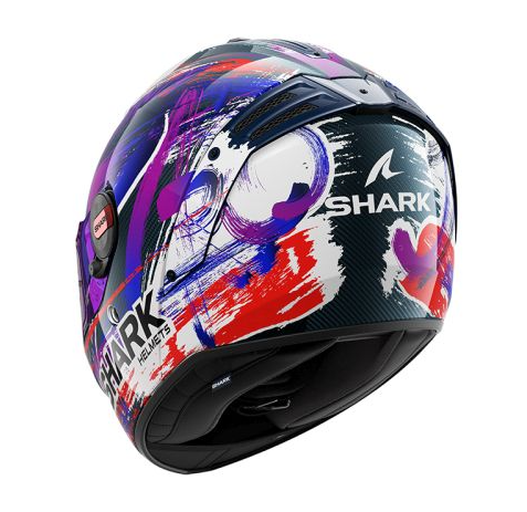 Каска SHARK SPARTAN RS CARBON ZARCO SIGNATURE CARBON/PURPLE/WHITE