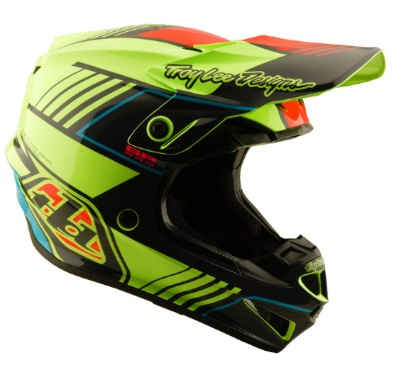 Детска мотокрос каска TROY LEE DESIGNS GP Pro Segment - Yellow