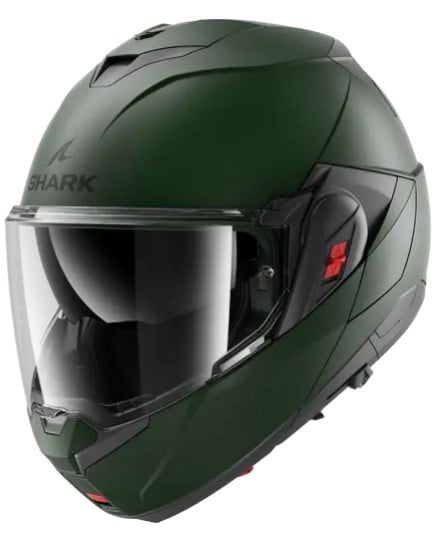 Модуларна каска SHARK OXO Mat Dark Green Matt