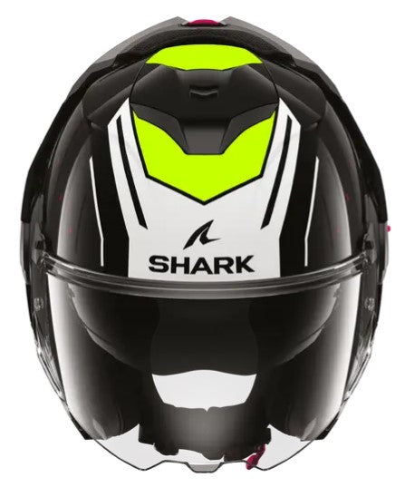 Модуларна каска SHARK OXO RYDGER Black White Yellow