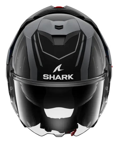Модуларна каска SHARK OXO RYDGER Mat Anthracite Blue Black