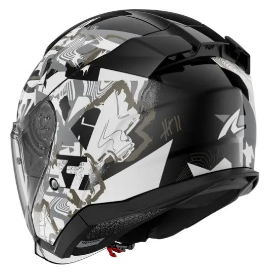 Каска за скутер SHARK SKWAL JET PRANZ Black/White/Gold