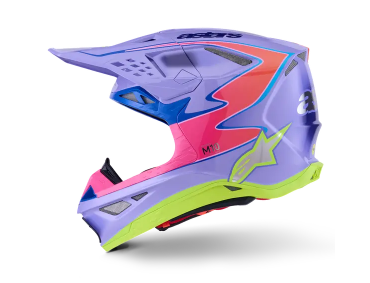 Мотокрос каска ALPINESTARS S-M10 JETT PURPLE/PINK
