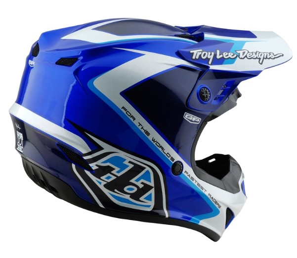 Детска мотокрос каска TROY LEE DESIGNS GP Shutter - Blue/White