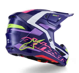 Мотокрос каска ALPINESTARS SM7 DEED PURPLE/PINK