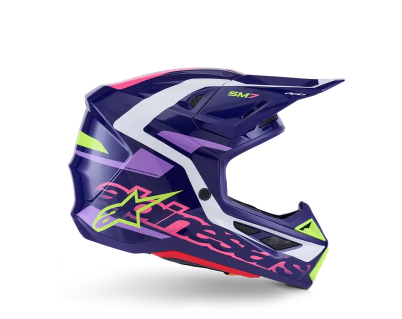 Мотокрос каска ALPINESTARS SM7 DEED PURPLE/PINK