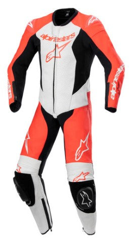 Детски кожен екип ALPINESTARS GP PLUS V2 1PC BK/RD/WH