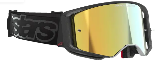 Мотокрос очила ALPINESTARS SUPERTECH VISTA BLACK MIRROR-GOLD