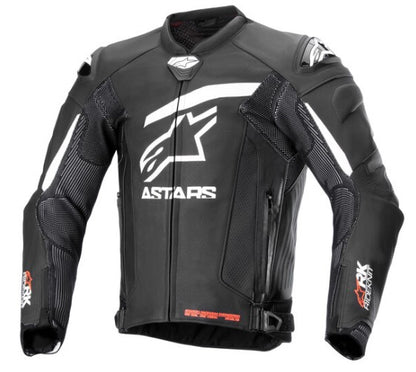 Кожено яке ALPINESTARS GP PLUS R V4 RIDEKNIT BLACK/WHITE