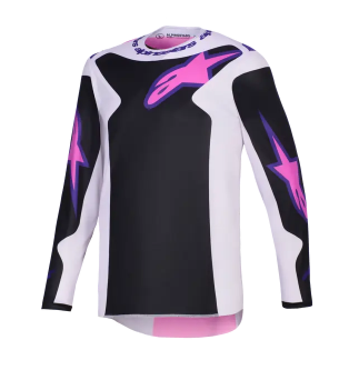 Мотокрос джърси Alpinestars FLUID GRID BLACK/GREY/PURPLE