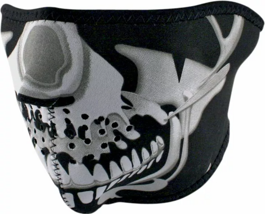 Маска за лице HALF CHROME SKULL