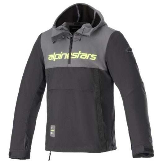 Мото яке ALPINESTARS SHERPA HOODIE BLACK/GREY/FLUO