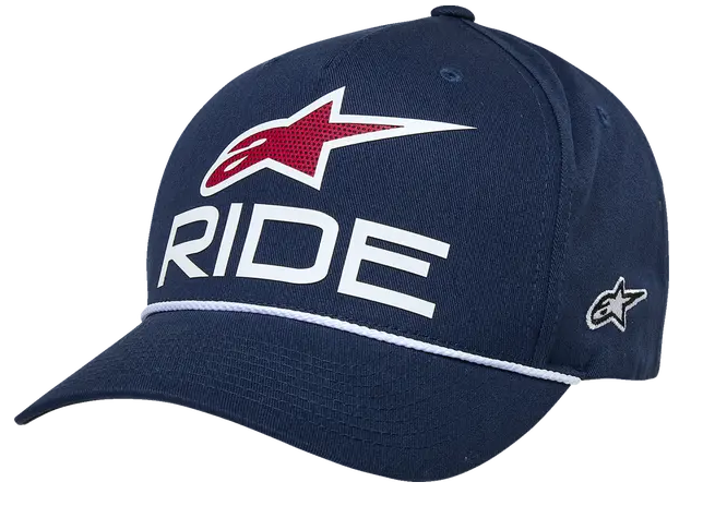 Шапка ALPINESTARS CRV BILL SNP RIDE COMP NAVY/WHITE