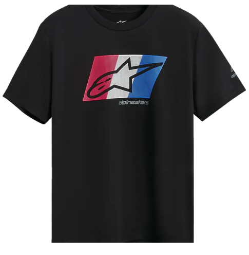 Мото тениска ALPINESTARS SS CSF GLOBAL BLACK/RЕD/WHITEH/BLUE