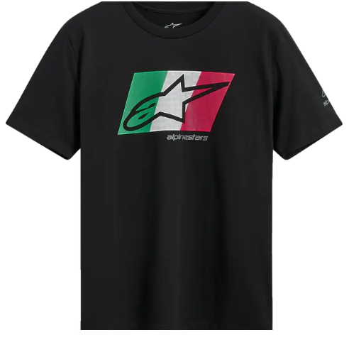 Мото тениска ALPINESTARS SS CSF GLOBAL BLACK/GREEN/WHITEH/RED