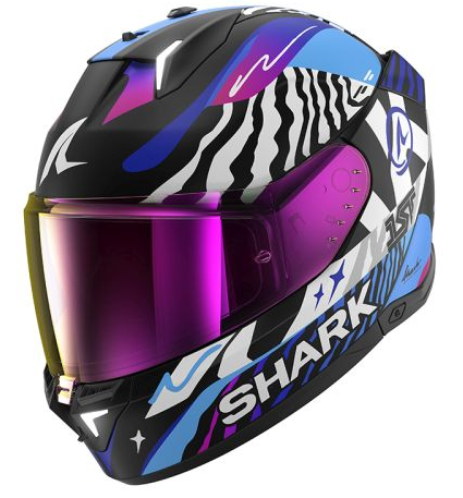 Каска SHARK SKWAL i3 SPEED-FANCY BLACK/BLUE/PURPLE
